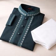 Kids Boy Premium Elegant China Saffron EID Panjabi with Pant (1 to 7 years)_img_3