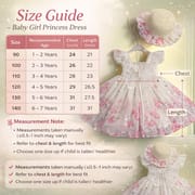 Kids Girls Butterfly Floral Princess Eid Dress with Matching Hat (1 to 7 years)_img_5