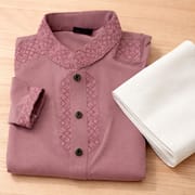 Kids Premium Mauve Embroidered China Saffron Eid Punjabi (2 to 8 years)_img_3