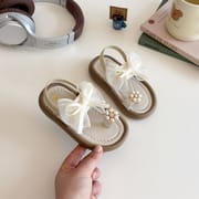 Baby Girl Summer Cute Soft Bow Pearl Sandals (1.5 to 5 years)_img_4