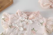 Baby Girls Floral Cheongsam Soft Elegant Romper Set with Headband (0 to 2 years)_img_2