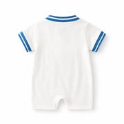 Baby summer CHALLENGE'08 White & Blue Cotton Romper Dress (0 to 18 months)_img_4