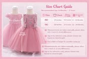 Kids Girls Elegant Princess Butterfly Embroidery Party Dress ( 6 to 24 months)_img_10