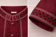 Kids Premium Mauve Embroidered China Saffron Eid Punjabi (0 to 8 years)_img_2