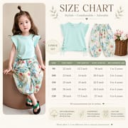 Kids Mint Green Butterfly Floral Girls Outfit Set (1 to 6 years)_img_11