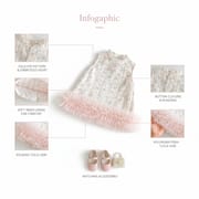 Baby Girl Floral Ruffle Soft Sleeveless Princess Party Dress (0 to 5 years) for yours ANGEL_img_7