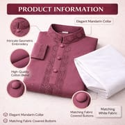 Kids Boy Premium Elegant China Vangchur Saffron EID Panjabi with Pant (2 to 8 years)_img_8