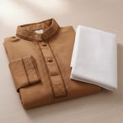 Kids Boy Premium Elegant China Vangchur Golden EID Panjabi with Pant (2 to 8 years)_img_3