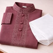Kids Boy Premium Elegant China Saffron EID Panjabi with Pant (2 to 8 years)_img_4