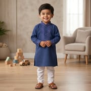 Kids Boy Premium Elegant China Vangchur Golden EID Panjabi with Pant (2 to 8 years)_img_0