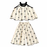 Kids Girls Elegant Bow Print Sleeveless Summer Top & Wide Leg Pants Dress Set (1 to 6 years)_img_3