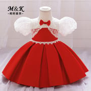 Kids Girls Luxury Red Princess Party Dress (6 months to 3 years) for your ANGEL_img_0