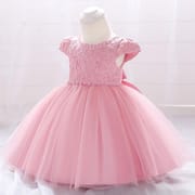 Kids Girls Lace Tulle Elegant Princess Party Dress ( 6 to 24 months)_img_5