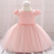 Kids Girls Lace Tulle Elegant Princess Party Dress ( 6 to 24 months)_img_3
