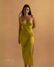Trope Luxe Swimsuit With Coverup In Yellow_img_0