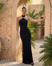 Midnight Halo Halter Dress_img_0