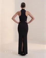 Midnight Halo Halter Dress_img_3