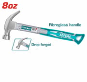TOTAL THTS7308 Claw Hammer, 8oz (220g), Drop-Forged Carbon Steel, Fiberglass Handle | Model: THTS7308_img_1