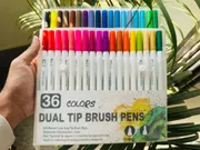 36 Dual Tip Brush Pen + One Book (Combo)_img_1