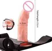 Men Strap On Dildo Panties Wearable Hollow Penis Lengthen Sleeve Strapon Dildo Pants Harness Belt for Man Sex Toys For Woman Gay_img_0