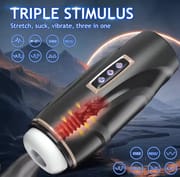 Mens Sex Toy Male Masturbator Realist Vagina Hand Free Pocket Pussy  Thrusting Sucking Penis Pump Male Stroker Adult Sex Machine_img_0