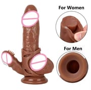Realistic Wearable Dildo Masturbator with Vibratory Accessory G-spot Clitoral Anal Massage Stimulator Sex Toy for Gay Couple_img_0