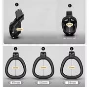 Openable Ring Design Male Urethral Chastity Device Penis Ring Vent Hole Cock Cage CB Lock with 3 Size Sex Toys_img_1