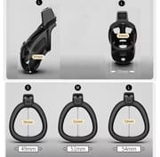 Openable Ring Design Male Urethral Chastity Device Penis Ring Vent Hole Cock Cage CB Lock with 3 Size Sex Toys_img_3