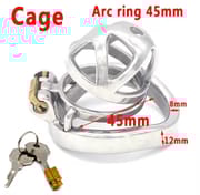 Male Chastity Belt Device Cock Cage Stainless Steel Penis Ring Lock Chastity Cage With Catheter Anti-drop Ring Sex Toys For Men_img_1