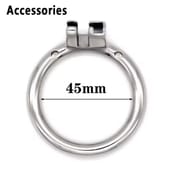 Male Chastity Belt Device Cock Cage Stainless Steel Penis Ring Lock Chastity Cage With Catheter Anti-drop Ring Sex Toys For Men_img_11