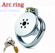 Small Stainless Steel Male Chastity Device Cock Cage Penis Ring Hardcore Inverted Cock Lock Bdsm Sex Toys for Men Adult 18_img_1