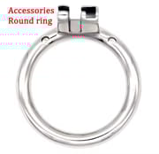 Small Stainless Steel Male Chastity Device Cock Cage Penis Ring Hardcore Inverted Cock Lock Bdsm Sex Toys for Men Adult 18_img_2