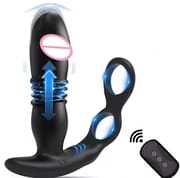 Prostate Massager Dildos Thrusting Anal Vibrator Butt Plug Male Sex Toy for Men Cock Ring Enema Products for Women Couples_img_0