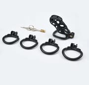 Man Penis Lock Rings Male Chastity Cage Sex Toys Chastity Cock Cage Device Penis Ring Erotic Urethral Products Male With 4 Size_img_0