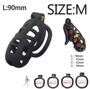 Man Penis Lock Rings Male Chastity Cage Sex Toys Chastity Cock Cage Device Penis Ring Erotic Urethral Products Male With 4 Size_img_2