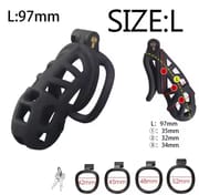 Man Penis Lock Rings Male Chastity Cage Sex Toys Chastity Cock Cage Device Penis Ring Erotic Urethral Products Male With 4 Size_img_3