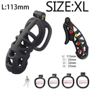 Man Penis Lock Rings Male Chastity Cage Sex Toys Chastity Cock Cage Device Penis Ring Erotic Urethral Products Male With 4 Size_img_4