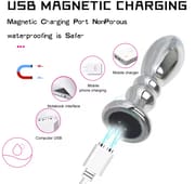 Stainless Steel Anal Vibrators For Men Metal Vibrating Anal Plug Anal Prostate Massager Dildo Sex Toys for Women Gay Butt Plug_img_1