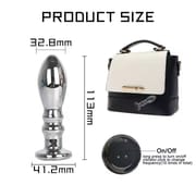 Stainless Steel Anal Vibrators For Men Metal Vibrating Anal Plug Anal Prostate Massager Dildo Sex Toys for Women Gay Butt Plug_img_2