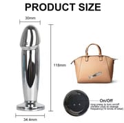 Stainless Steel Anal Vibrators For Men Metal Vibrating Anal Plug Anal Prostate Massager Dildo Sex Toys for Women Gay Butt Plug_img_4