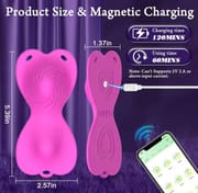 APP Remote Control Butterfly Vibrator G Spot Anal Massager for Women Dual Motors Clit Wearable Vibrator Adult Sex Toy for Female_img_1