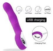 10 Speed USB Rechargealbe Magic Wand Massager Dildo Vibrators Dual Clitoris Stimulator G Spot Vibrator Adults Sex Toys for Woman_img_1