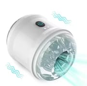 Blowjob Male Maturbator Adult Sex Toys for Men Open-Ended Vibrating Hands Free Stroker Penis Vibrator Trainer Sexual Pleasure_img_0