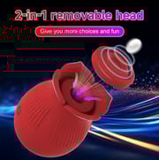 Rose Sucking Vibrator Clitoral Nipple Stimulator with 7 Sucking and Flaping Modes G-spot Dildo Vibrators Sex Toys for Women_img_3