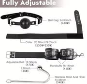 BDSM Anal Hook Collar Gag Bondage Restraints Metal Anal Butt Plug Slave Role Play Sex Toys for Couples SM Adults Sex Games Shop_img_3