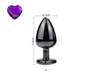 Vaginal Massager Black Metal Butt Plug Vibrator Heart and Round Anal Plug Smooth Candy Adult Game Products Sex Stuff Sexual Toy_img_5