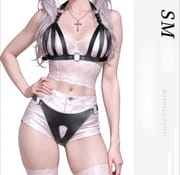 Erotic Restraint Clothing Adjustable BDSM Sex Bondage Adult Products Black Leather Thread Corset Flirting Sex Toys Adult Games_img_0