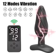 Digital Display Control 99 Gear Electric Shock Anal Plug For Women Vibrators 12Modes Men Masturbator Vaginal Butt Plugs Sex Toys_img_1