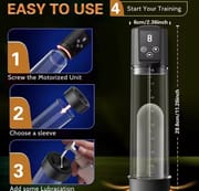 Electric Penis Pump Penis Enlargement Extend Pump Penis Trainer Male Masturbators Cup Dick Pump Sex Toys for Men 18_img_5