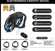 Electric Shock Chastity Cage Wireless Remote Control 3D Printed Resin Cock Cage Lock Lightweight Penis Cage Male Adult Sex Toys_img_2